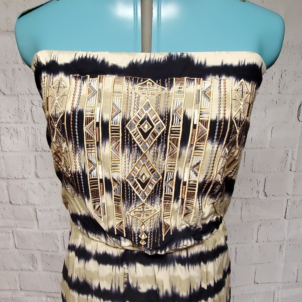Solitaire tiedye strapless maxi dress - Picture 2 of 6
